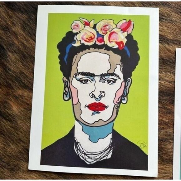 Art Prints Frida Kahlo Set Of Four Signed - Picture 2 of 10